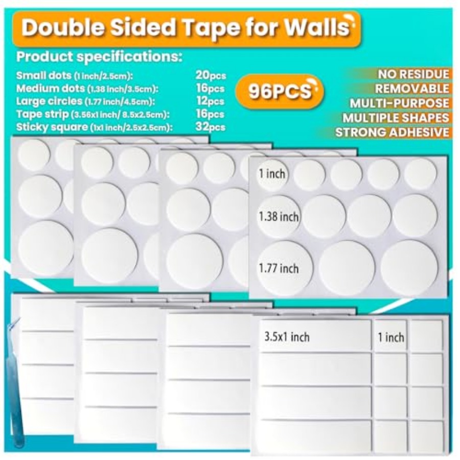Double Sided Tape for Walls, P – Picture Hanging Strip Bewertung und Preis