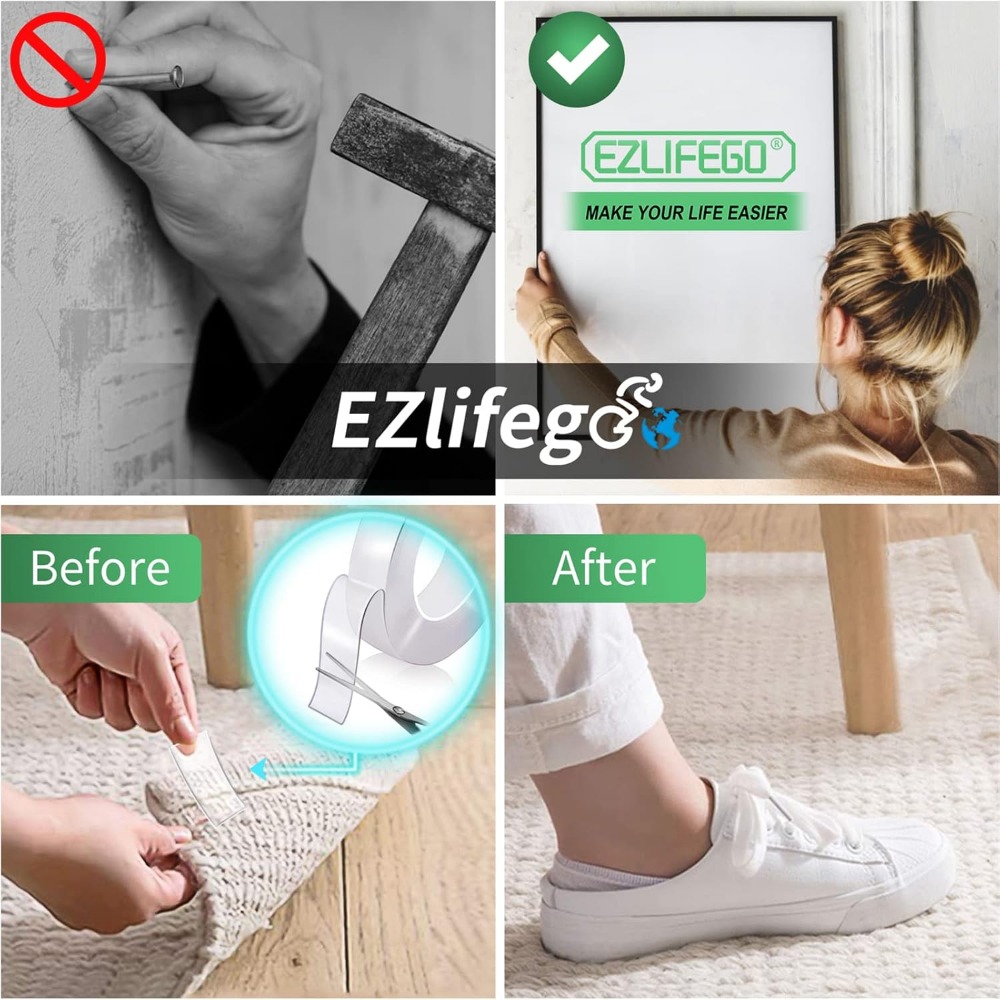 EZlifego Heavy Duty Nano Doubl – Picture Hanging Strip Bewertung und Preis