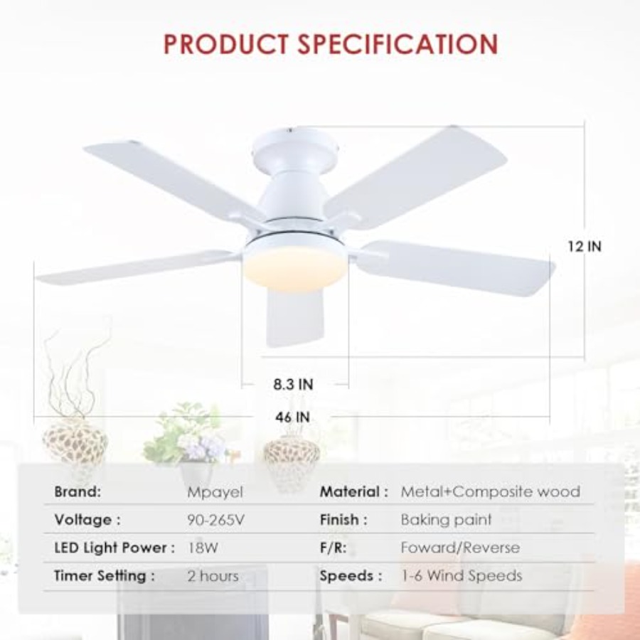 Low Profile Ceiling Fan with L – Ceiling Fan Mount Bewertung und Preis