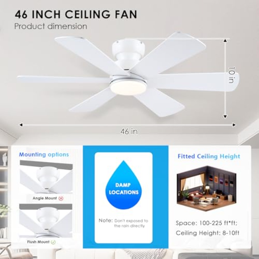 Ceiling Fans with Lights, Ceil – Ceiling Fan Mount Bewertung und Preis