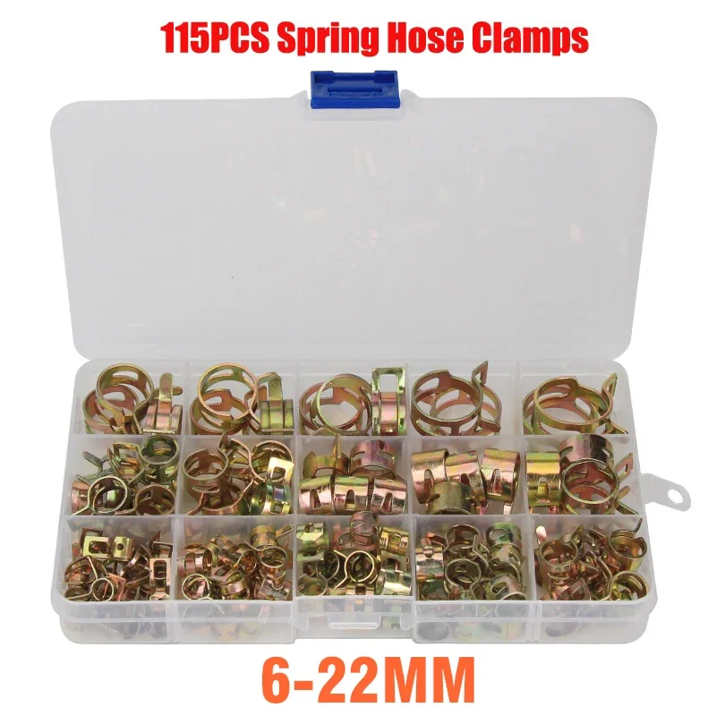 115 PCS 6-22mm Spring Hose Cla – Hose Clamp Assorted Bewertung und Preis