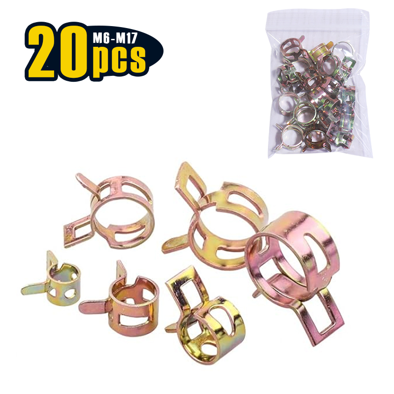 20 Pcs 6-17mm Spring Hose Clam – Hose Clamp Assorted Bewertung und Preis