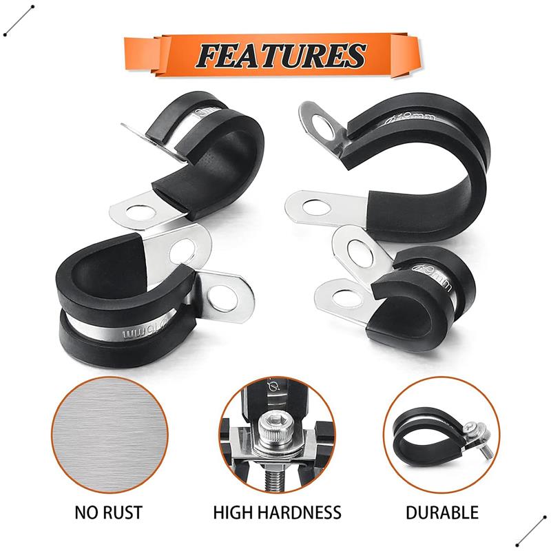 60Pcs Cable Clamps Assortment  – Hose Clamp Assorted Bewertung und Preis