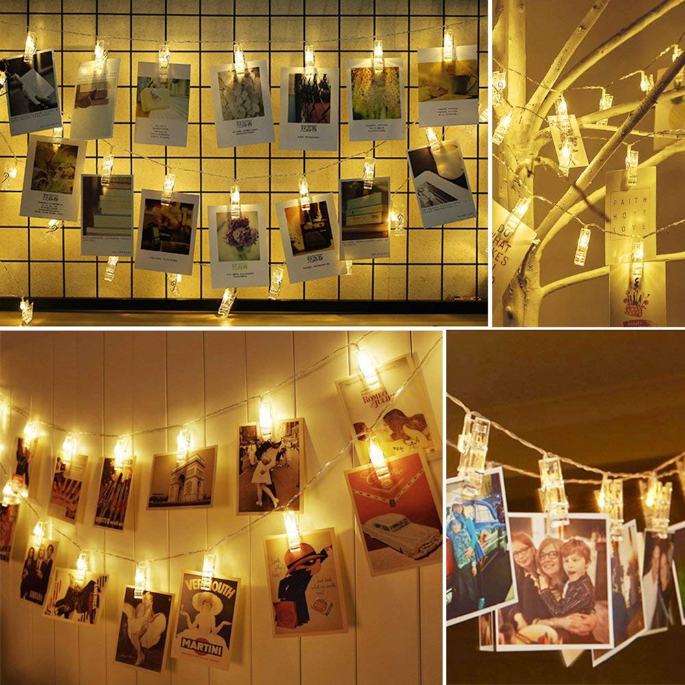 LED Photo Clip String Light, 1 – Picture Hanging Strip Bewertung und Preis