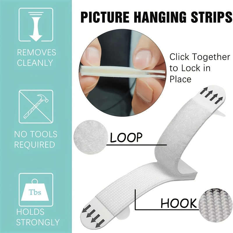 Removable No Residue Hook Loop – Picture Hanging Strip Bewertung und Preis