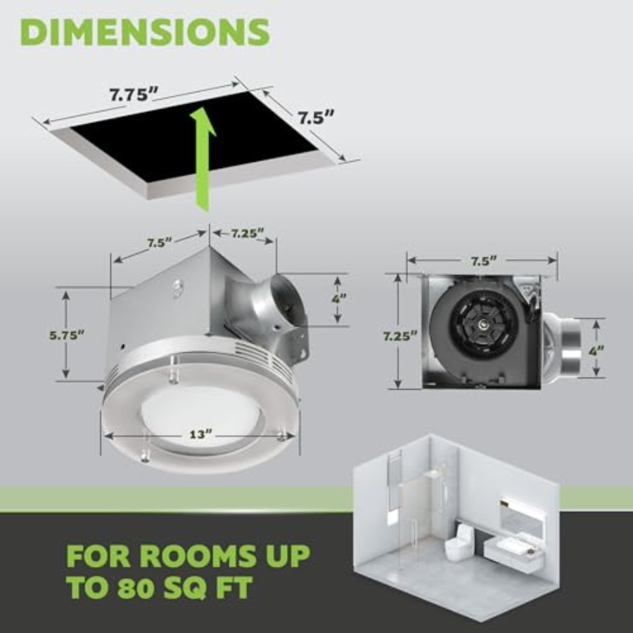Homewerks 7117-02-HW Bathroom  – Ceiling Fan Mount Bewertung und Preis