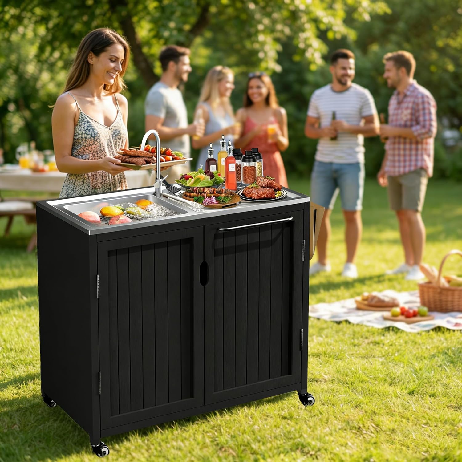 Outdoor Kitchen Island with 30 – Home Improvement K&B Construction Bewertung und Preis