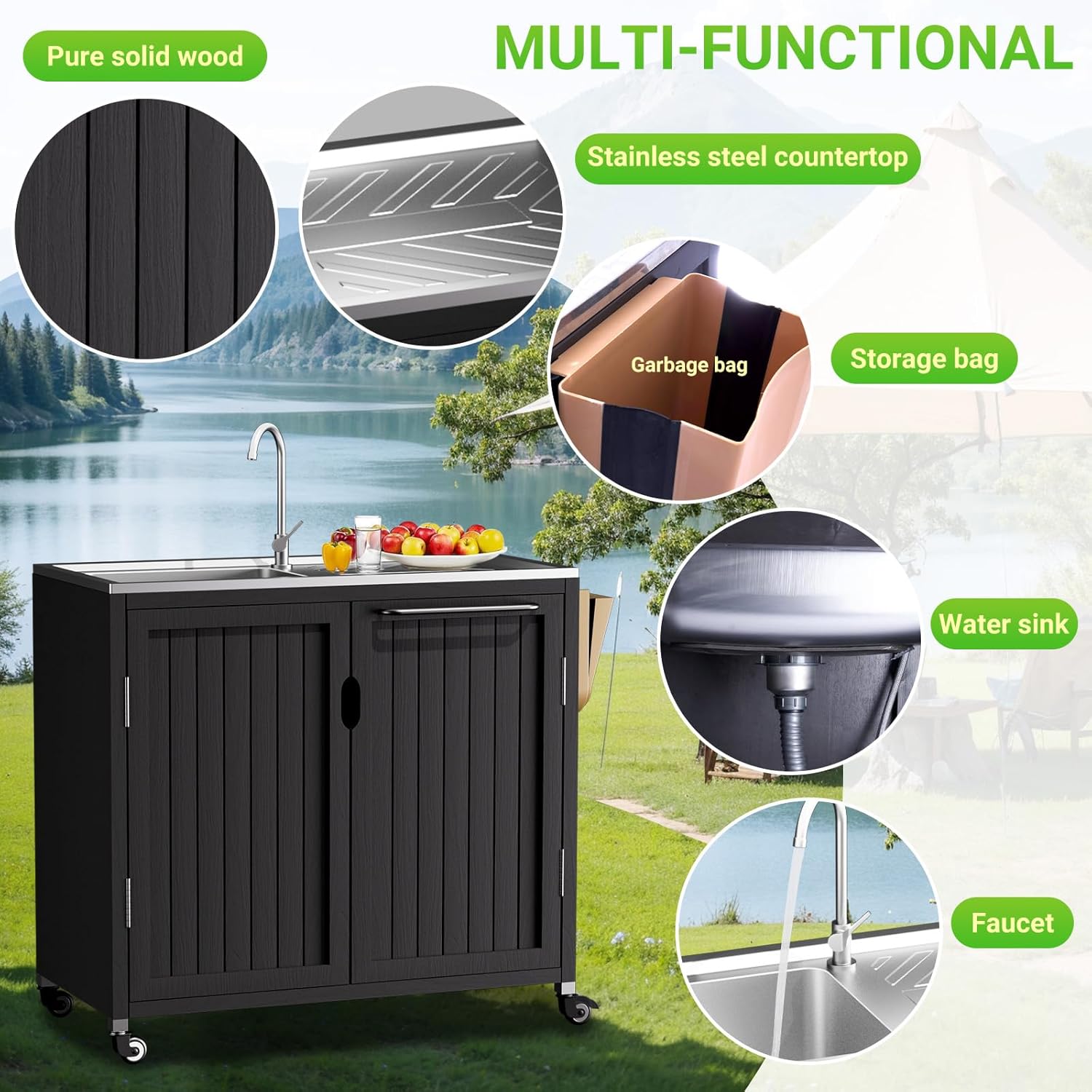 Outdoor Kitchen Island with 30 – Home Improvement K&B Construction Bewertung und Preis