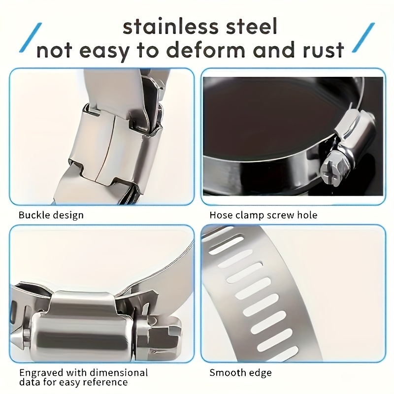 40/50Pcs Stainless Steel Hose  – Hose Clamp Assorted Bewertung und Preis