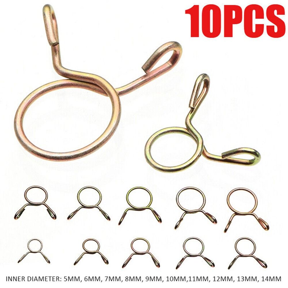 10Pcs 5-31MM Zinc Plated Air T – Hose Clamp Assorted Bewertung und Preis