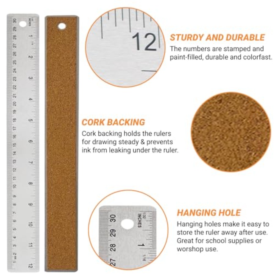 Stainless Steel Ruler with Non – Home Improvement Supplies Bewertung und Preis
